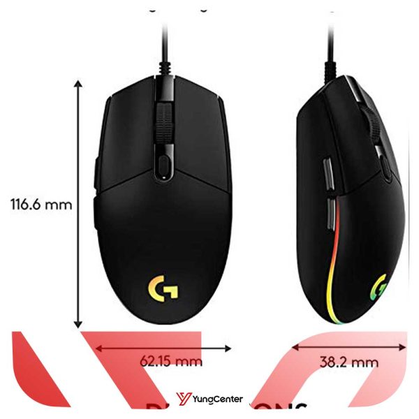 ماوس لاجیتکLogitech G203 Lightsync Wired Gaming Mouse